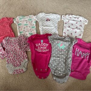 Carter's Pink and Gray Bodysuits Set for Infants